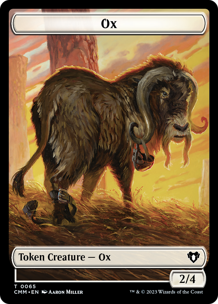 Image of Ox (TCMM-065) - Commander Masters Tokens