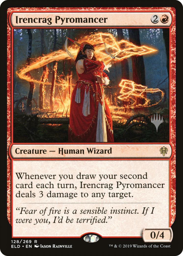 Image of Irencrag Pyromancer (PPELD-128) - Throne of Eldraine Promos Foil