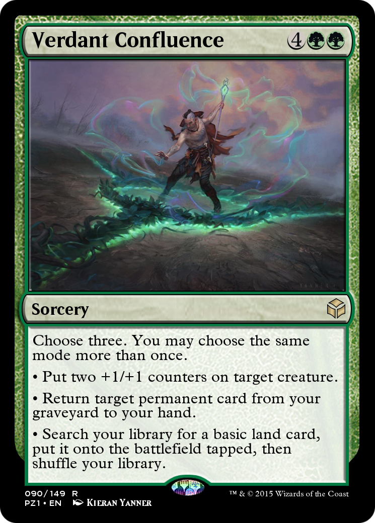 Image of Verdant Confluence (PZ1-090) - Legendary Cube Prize Pack Foil