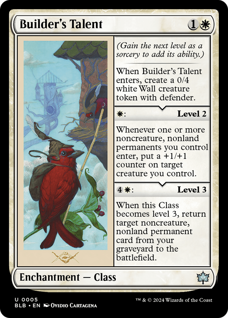 Image of Builder's Talent (BLB-005) - Bloomburrow