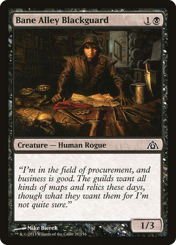 Image of Bane Alley Blackguard (DGM-021) - Dragon's Maze Foil