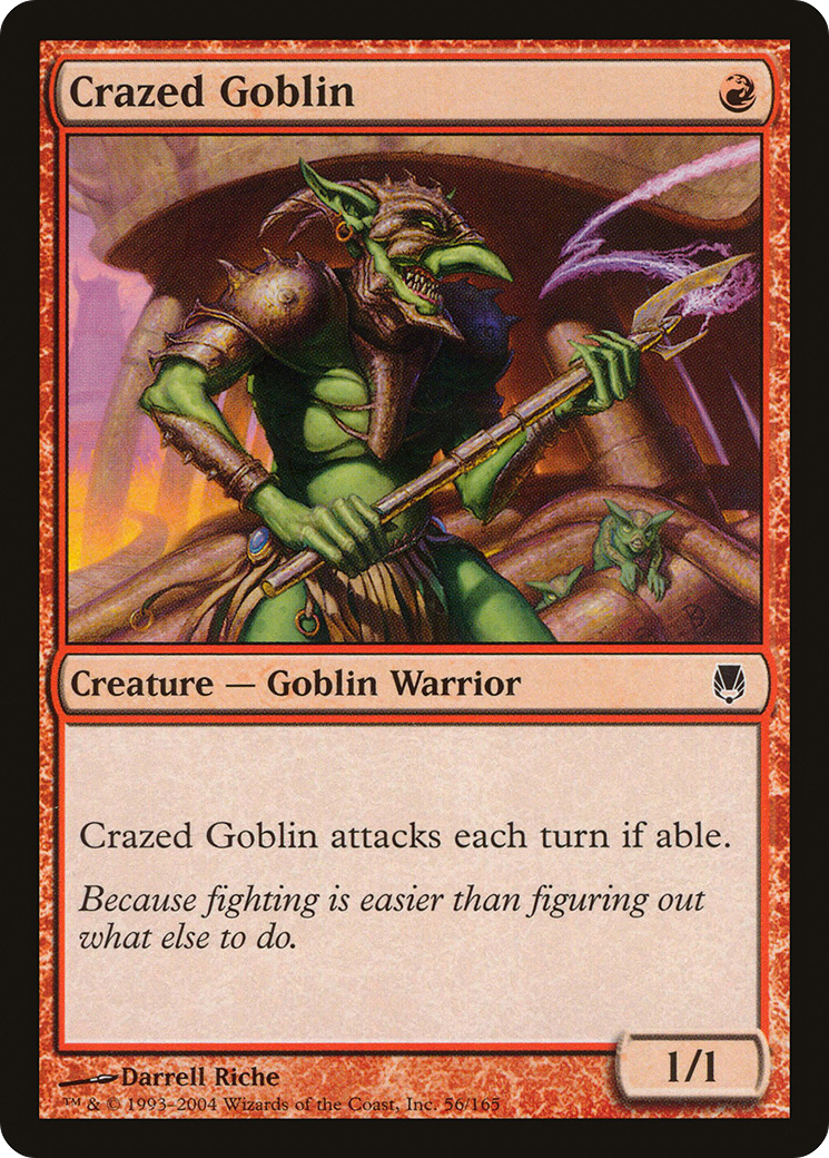 Image of Crazed Goblin (DST-056) - Darksteel Foil