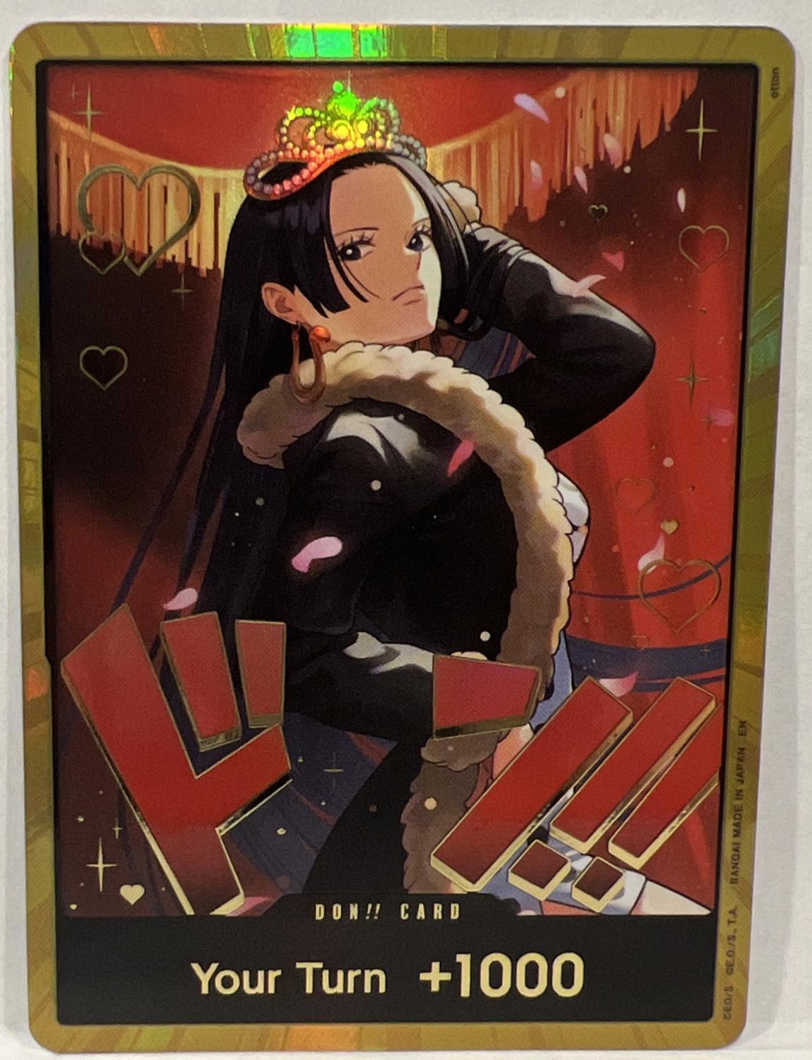 Image of DON!! Card (Boa Hancock) (Gold) - Extra Booster: One Piece Heroines Edition Foil