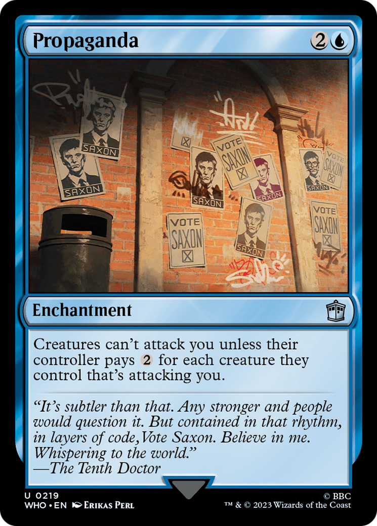 Image of Propaganda (WHO-219) - Doctor Who Foil