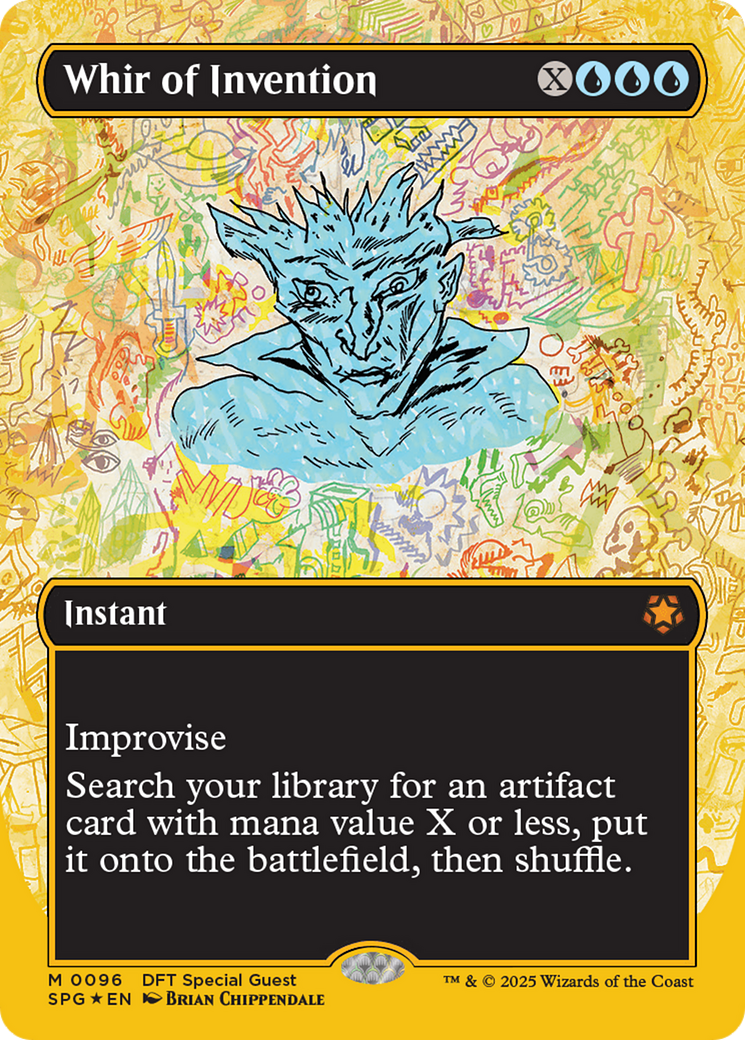 Image of Whir of Invention (Borderless) (First-Place Foil) (SPG-096) - Special Guests (Borderless) Foil