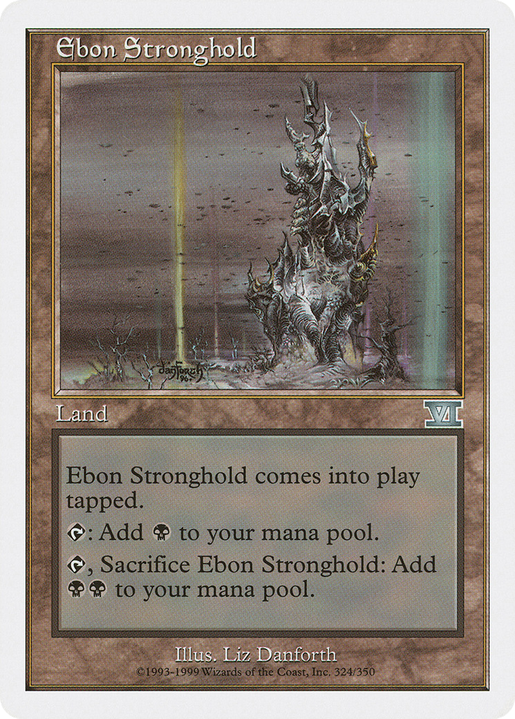 Image of Ebon Stronghold (6ED-324) - Classic Sixth Edition