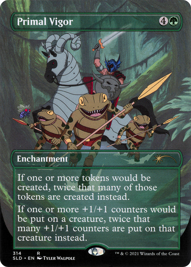 Image of Primal Vigor (SLD-314) - Secret Lair Drop (Borderless) Foil