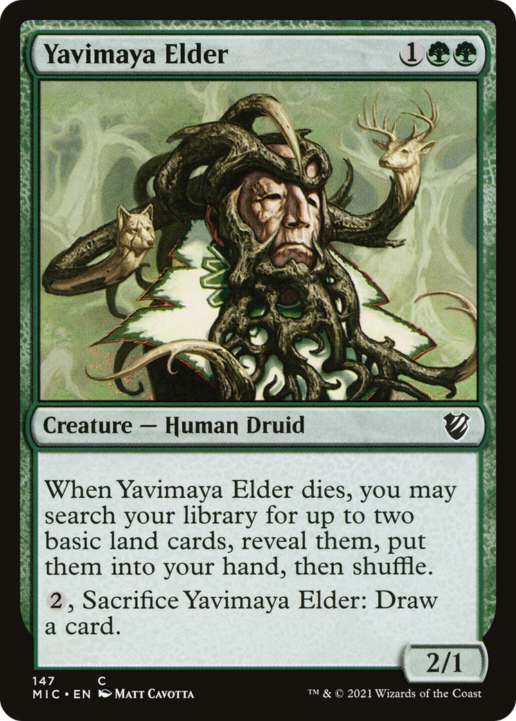 Image of Yavimaya Elder (MIC-147) - Midnight Hunt Commander