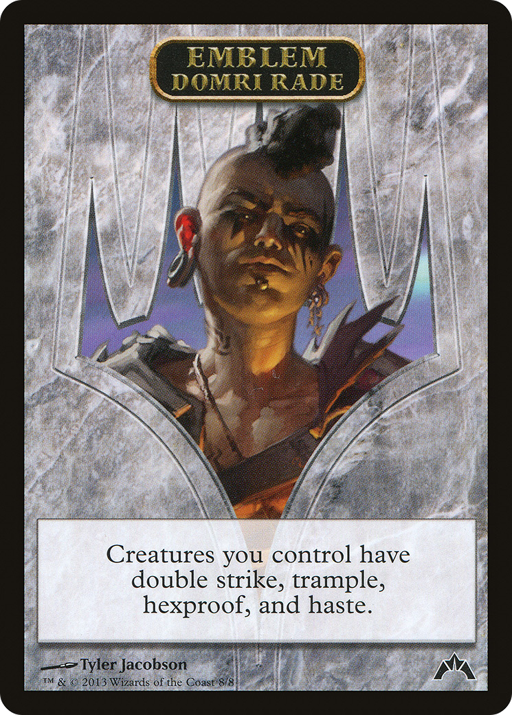 Image of Emblem - Domri Rade (GTC-008) - Gatecrash Tokens