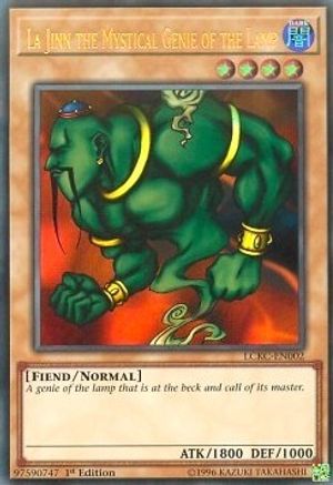 Image of La Jinn the Mystical Genie of the Lamp (LCKC-EN002) - Legendary Collection Kaiba 1st Edition