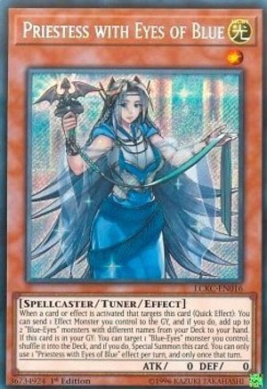 Image of Priestess with Eyes of Blue (LCKC-EN016) - Legendary Collection Kaiba 1st Edition