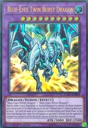 Image of Blue-Eyes Twin Burst Dragon (LCKC-EN058) - Legendary Collection Kaiba Unlimited
