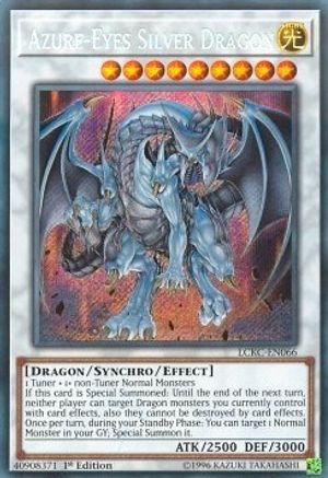 Image of Azure-Eyes Silver Dragon (LCKC-EN066) - Legendary Collection Kaiba Unlimited