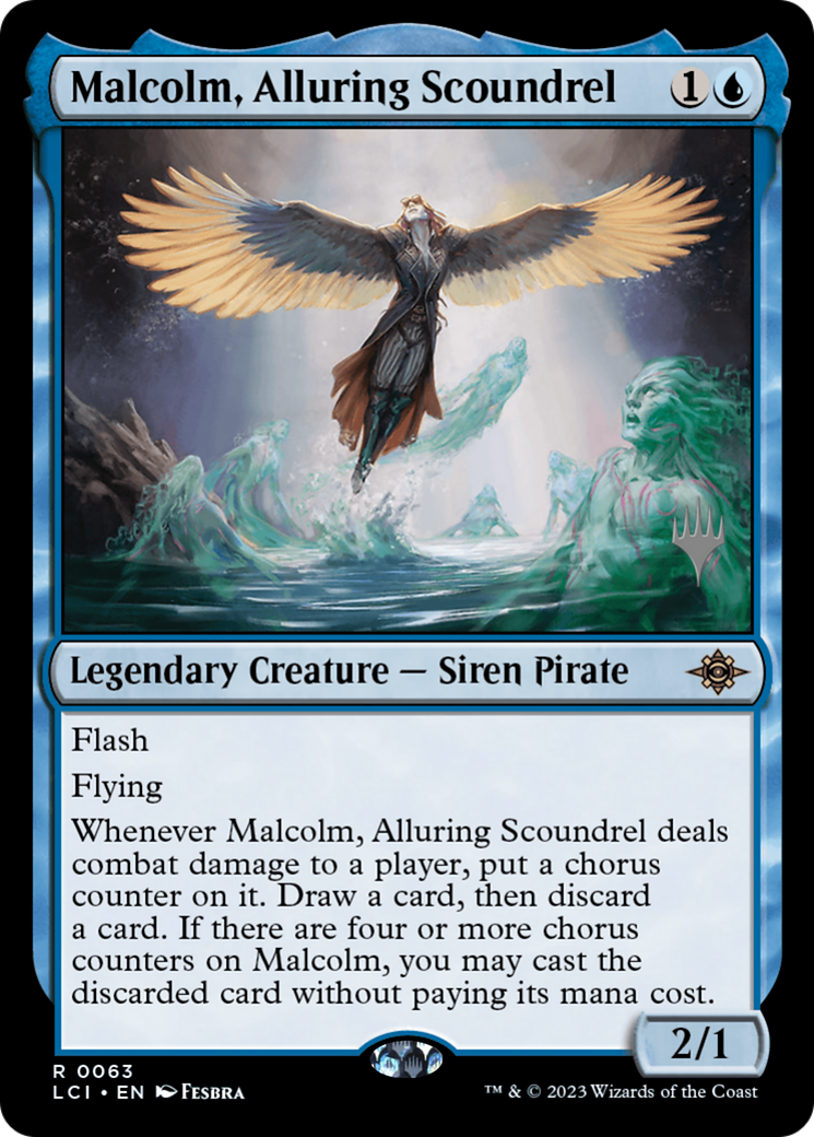 Image of Malcolm, Alluring Scoundrel (PPLCI-063) - The Lost Caverns of Ixalan Promos Foil