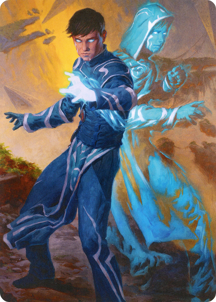Image of Jace, Mirror Mage // Jace, Mirror Mage (AZNR-001) - Zendikar Rising Art Series (Borderless)