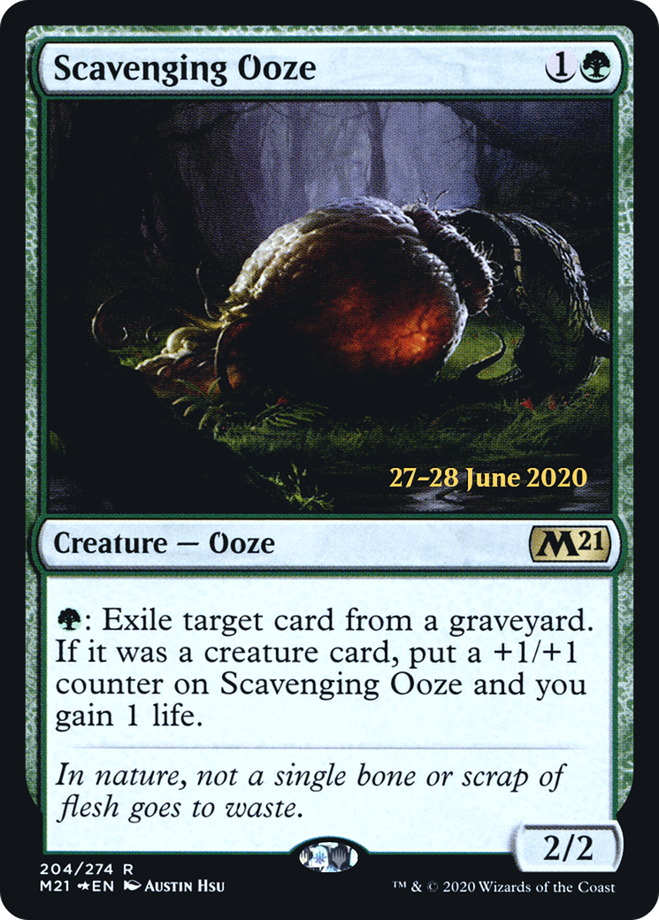 Image of Scavenging Ooze (PRE-204) - Core Set 2021 Promos Foil