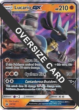 Image of Lucario GX SM100  - Holofoil Jumbo Cards - Promo