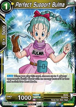 Image of Perfect Support Bulma (P-034) - Promotion Cards Foil