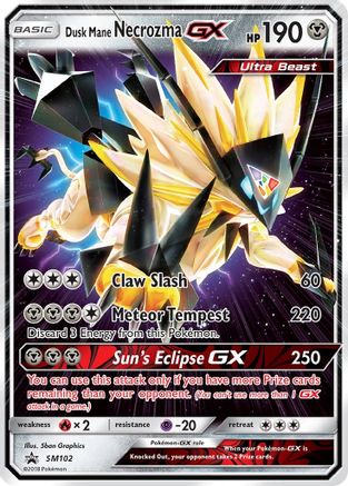 Image of Dusk Mane Necrozma GX SM102  - Holofoil SM Promos - Promo