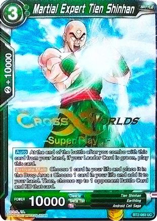 Image of Martial Expert Tien Shinhan (Super Player Stamped) (BT2-083) - Tournament Promotion Cards