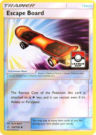 Image of Escape Board 122/156  - Reverse Holofoil League & Championship Cards - Promo