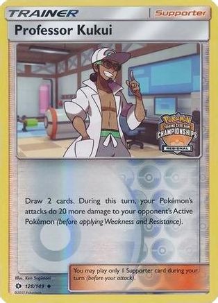Image of Professor Kukui 128/149  - Reverse Holofoil League & Championship Cards - Promo