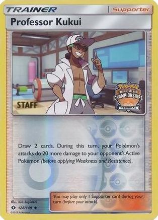Image of Professor Kukui 128/149  - Reverse Holofoil League & Championship Cards - Promo