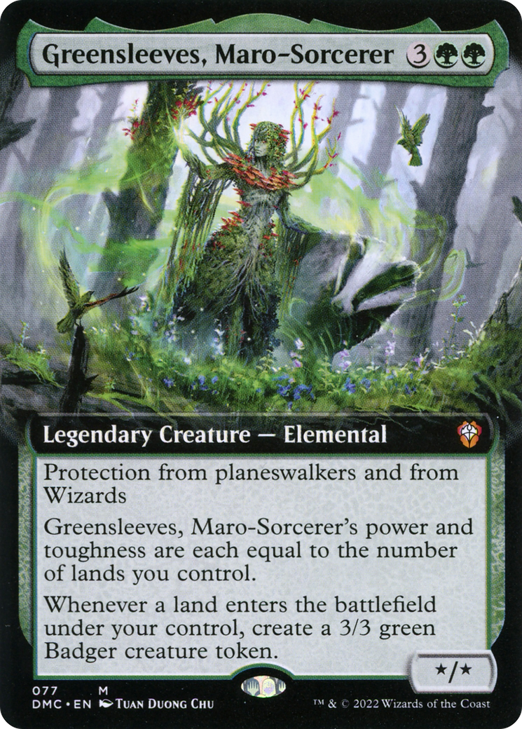 Image of Greensleeves, Maro-Sorcerer (Extended Art) (DMC-077) - Dominaria United Commander: (Extended Art) Foil
