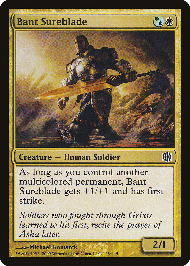 Image of Bant Sureblade (ARB-143) - Alara Reborn Foil