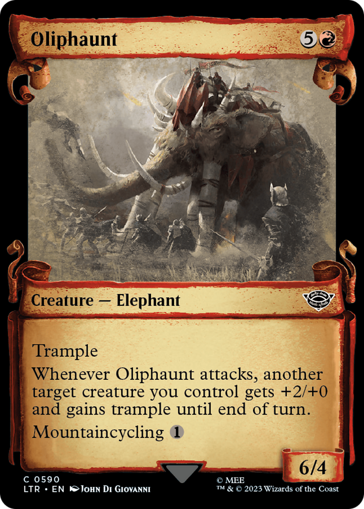 Image of Oliphaunt (Showcase Scrolls) (LTR-590) - The Lord of the Rings: Tales of Middle-earth: (Showcase)
