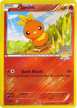 Image of Torchic 012/111  - Reverse Holofoil League & Championship Cards - Promo