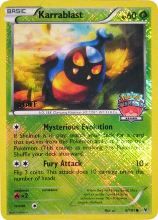 Image of Karrablast (Championship Series) [Staff] 008/101  - Reverse Holofoil League & Championship Cards - Promo