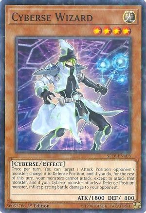 Image of Cyberse Wizard (Starfoil) (SP18-EN003) - Star Pack VRAINS 1st Edition