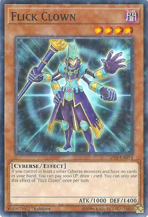 Image of Flick Clown (Starfoil) (SP18-EN013) - Star Pack VRAINS 1st Edition