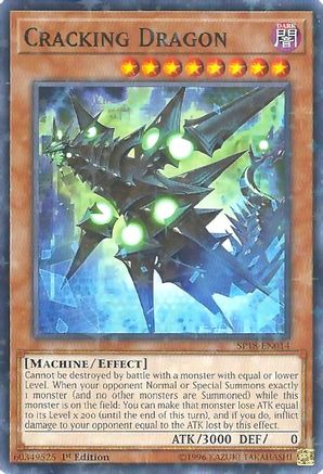 Image of Cracking Dragon (Starfoil) (SP18-EN014) - Star Pack VRAINS 1st Edition