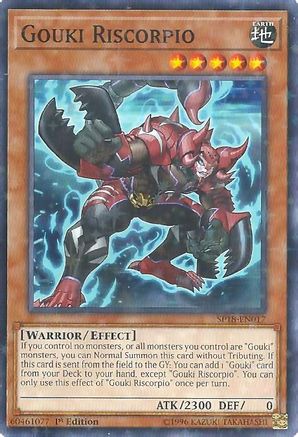 Image of Gouki Riscorpio (Starfoil) (SP18-EN017) - Star Pack VRAINS 1st Edition