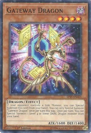Image of Gateway Dragon (Starfoil) (SP18-EN025) - Star Pack VRAINS 1st Edition