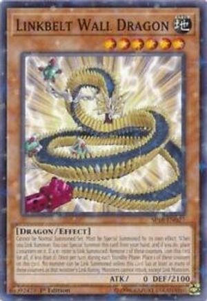 Image of Linkbelt Wall Dragon (Starfoil) (SP18-EN027) - Star Pack VRAINS 1st Edition