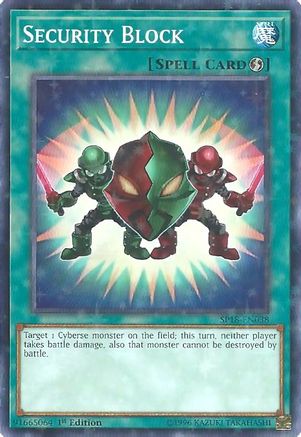 Image of Security Block (Starfoil) (SP18-EN038) - Star Pack VRAINS 1st Edition