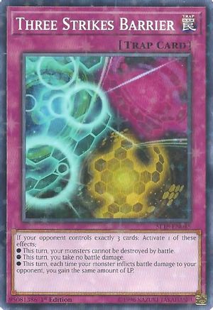 Image of Three Strikes Barrier (Starfoil) (SP18-EN045) - Star Pack VRAINS 1st Edition