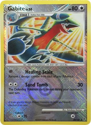 Image of Gabite 059/147  - Reverse Holofoil League & Championship Cards - Promo
