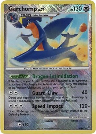 Image of Garchomp 005/147  - Reverse Holofoil League & Championship Cards - Promo