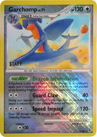 Image of Garchomp 005/147  - Reverse Holofoil League & Championship Cards - Promo