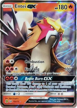 Image of Entei GX 10a/073  - Holofoil Alternate Art Promos - Promo
