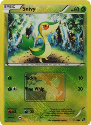 Image of Snivy 001/114  - Reverse Holofoil League & Championship Cards - Promo