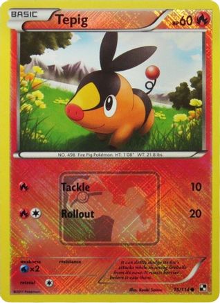 Image of Tepig 015/114  - Reverse Holofoil League & Championship Cards - Promo