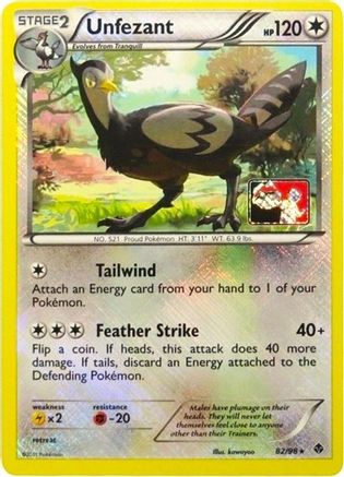 Image of Unfezant 082/98  - Reverse Holofoil League & Championship Cards - Promo