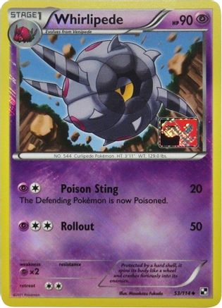 Image of Whirlipede 053/114  - Reverse Holofoil League & Championship Cards - Promo