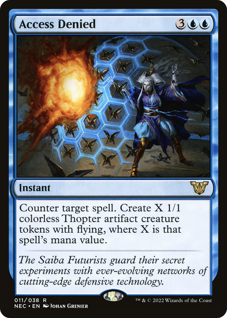 Image of Access Denied (NEC-011) - Neon Dynasty Commander
