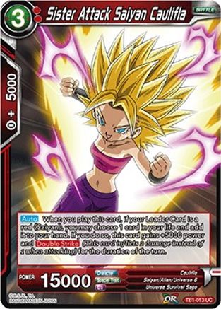 Image of Sister Attack Saiyan Caulifla (TB1-013) - Tournament of Power